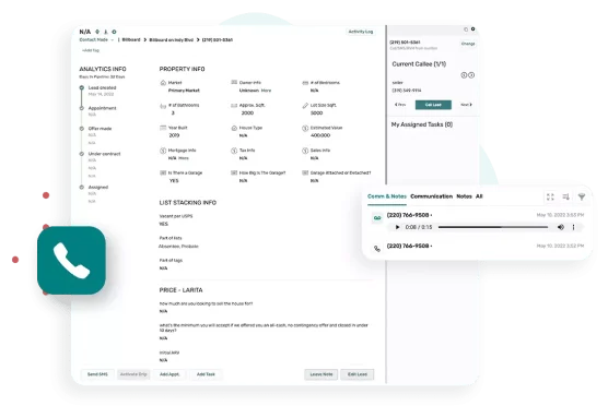 Built-in phone system
