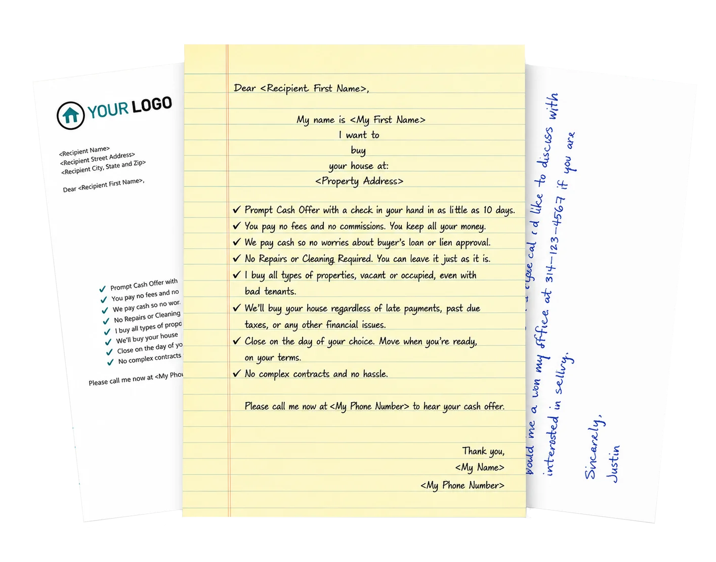REsimpli direct mail postcards and letters