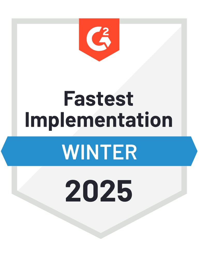 G2 Fastest Implementation Winter 2025