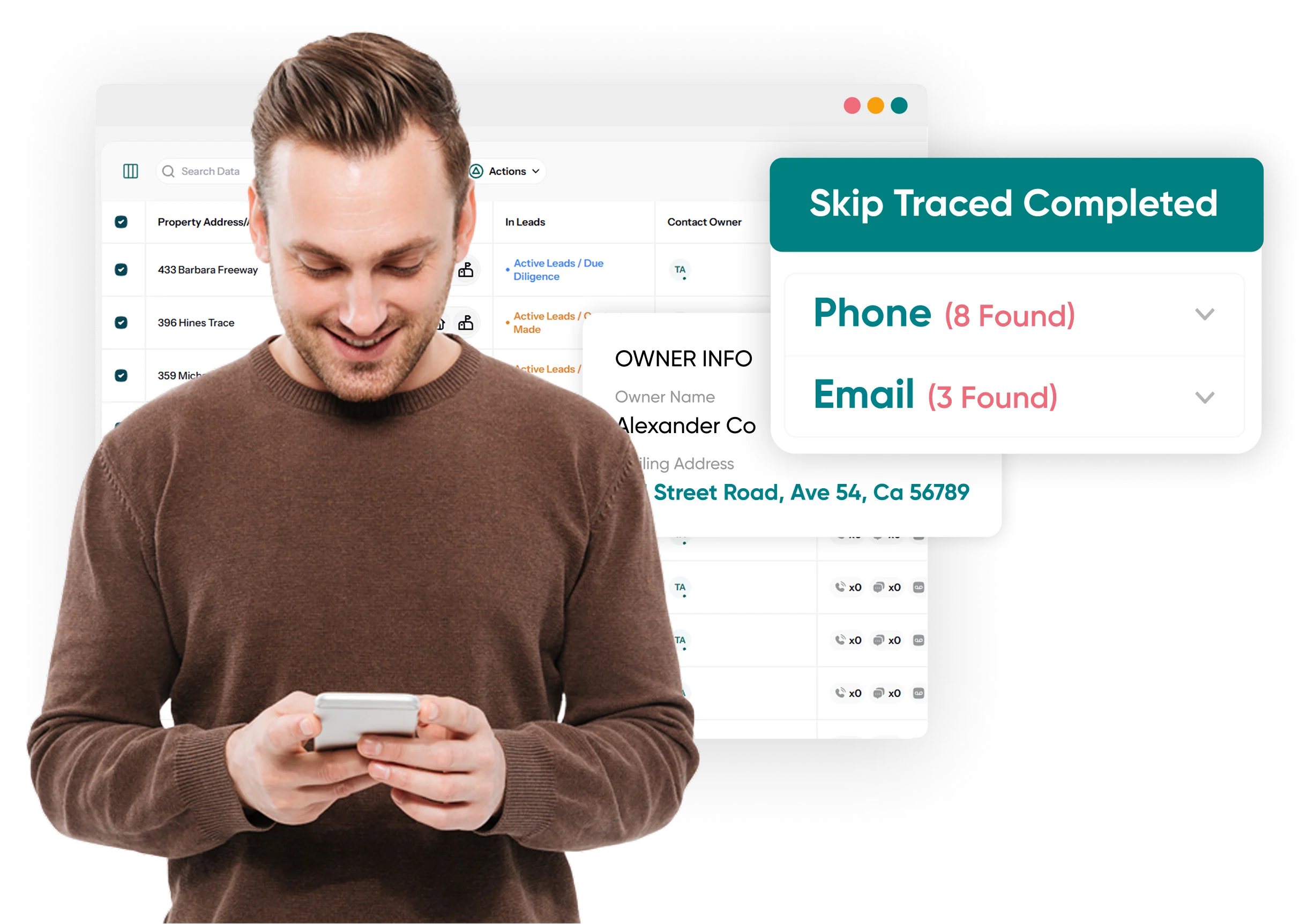 One-Click Skip Tracing