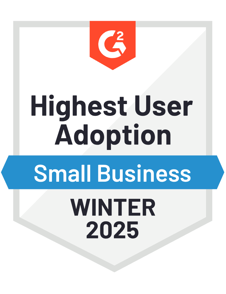 G2 Highest User Adoption Small Business Winter 2025
