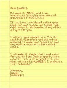 handwritten letter