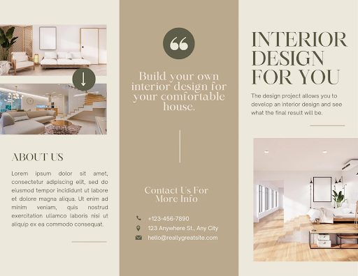 sample Personalized Property Brochure by canva