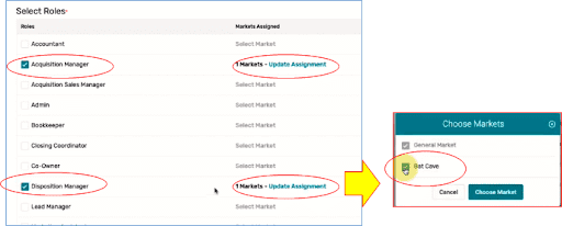 assign roles to sub-users, REsimpli