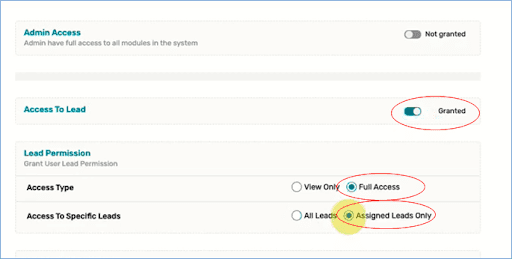 assign roles to sub-users, REsimpli