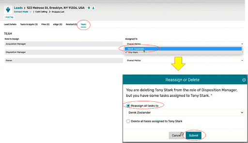 assign roles to sub-users, REsimpli