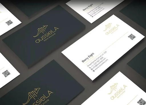 sample business cards from aussiela real estate