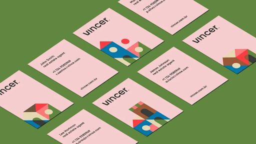 sample scandinavian designed business cards from vincer