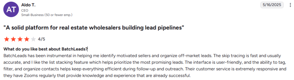 BatchLeads vs PropStream, REsimpli