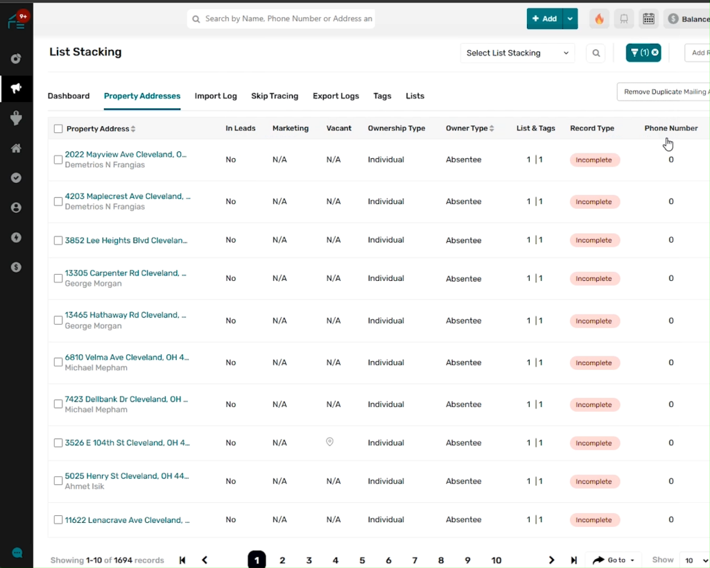 BatchLeads vs PropStream, REsimpli