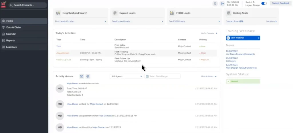 Mojo Dialer pricing, REsimpli