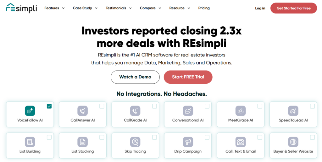 Mojo Dialer alternatives, REsimpli