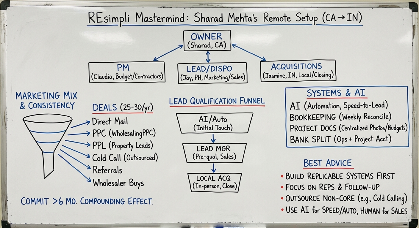 Sharad Mehta — Running a Remote, High-Volume Acquisition & Rehab Business